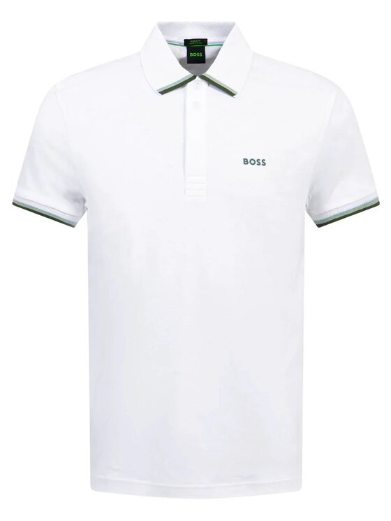 BOSS BOSS Polo 50538185-100 Biały Regular Fit
