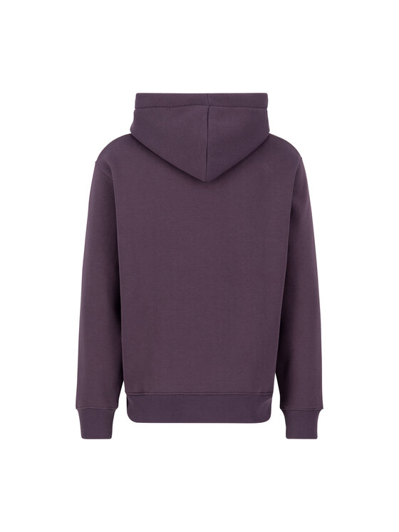 Alpha Industries Alpha Industries Bluza Basic Rubber Hoodie Fioletowy Regular Fit