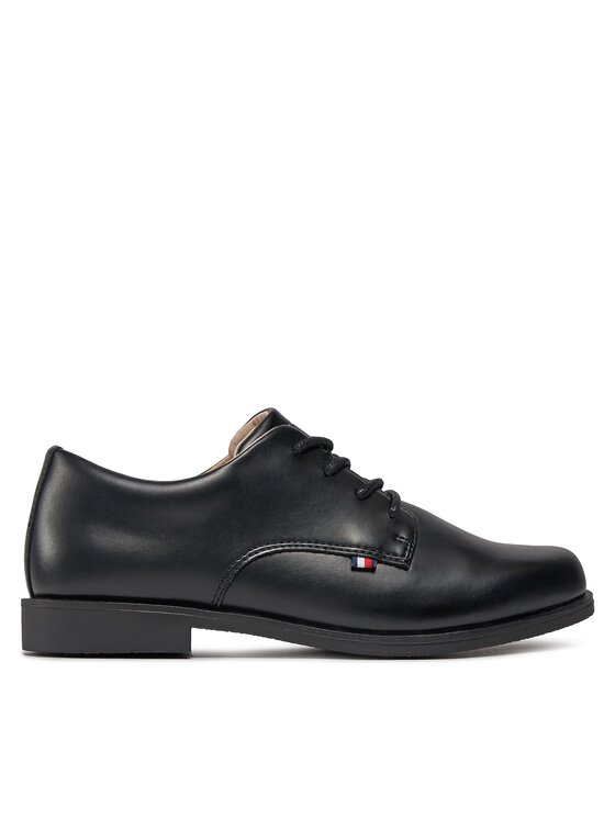 Pantofi Tommy Hilfiger Low Cut Lace Up Shoe T3B4-33174-1355 Negru