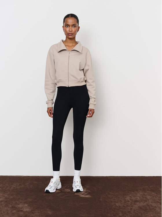 La Mania La Mania Mikina RIPPLE Béžová Classic Fit