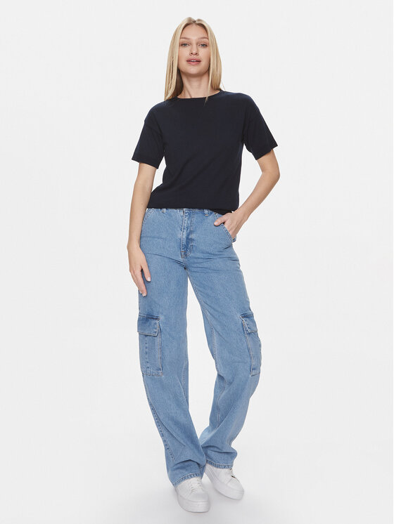 United Colors Of Benetton United Colors Of Benetton T-krekls 103CD102M Tumši zils Regular Fit