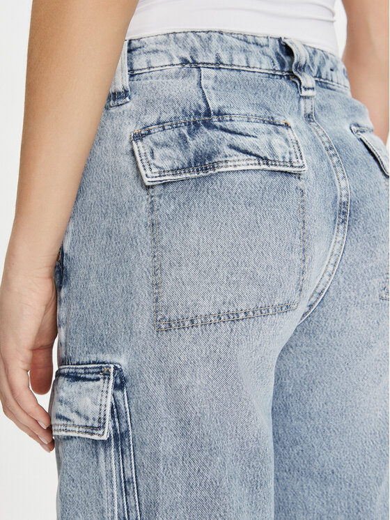 Guess Guess Jeans hlače W5RA97 D5LG1 Modra Regular Fit