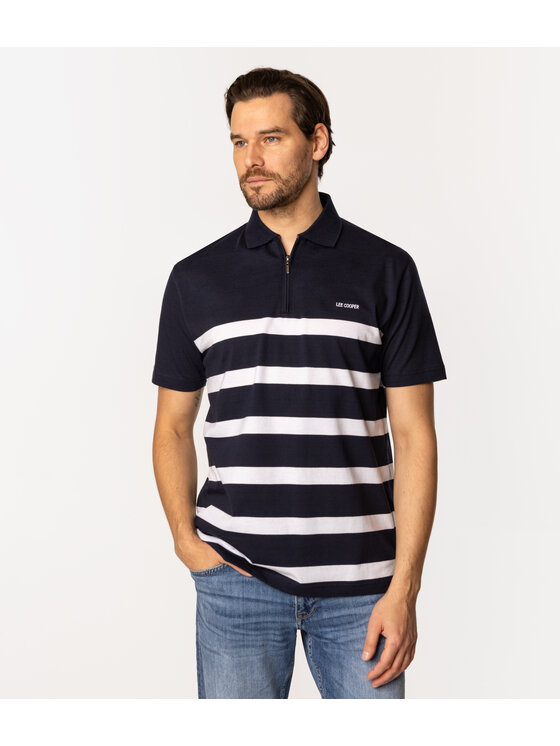Lee Cooper Lee Cooper Polo TOLFE 5036 Granatowy Regular Fit