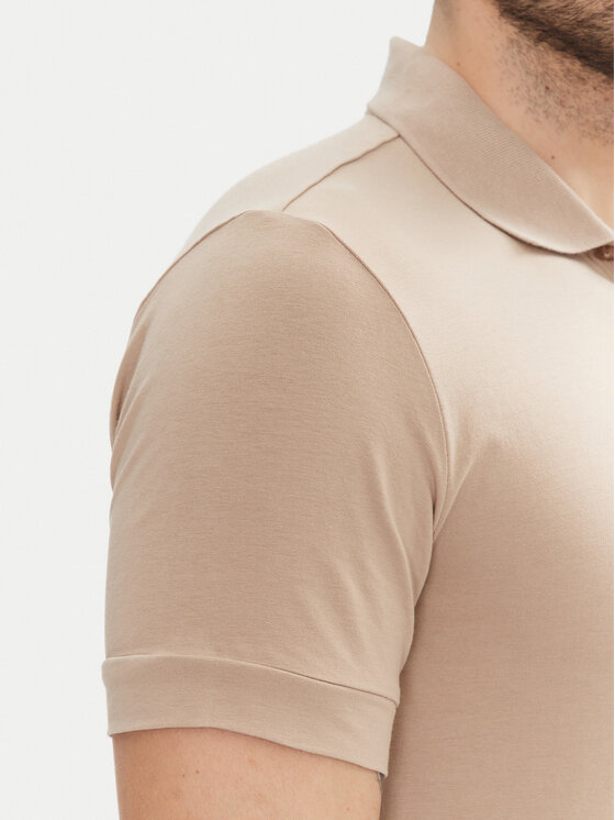 EA7 Emporio Armani EA7 Emporio Armani Polo 8NPF14 PJVQZ U6155 Bež Regular Fit