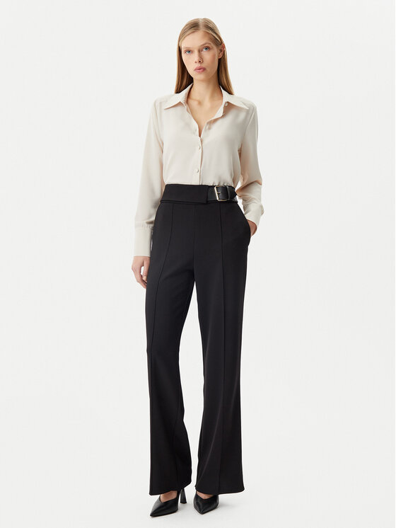 Rinascimento Rinascimento Pantaloni di tessuto CFC0122936003 Nero Regular Fit