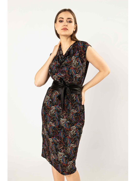 QUIOSQUE QUIOSQUE Každodenní šaty PAISOLO DRESS Barevná Regular Fit