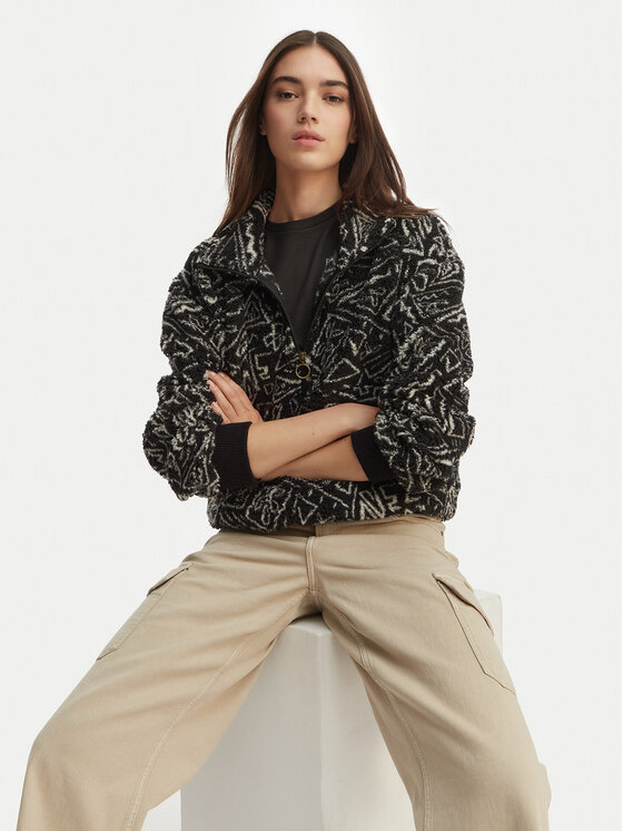 Billabong Billabong Fleecová mikina Time Off EBJPF00112 Černá Relaxed Fit
