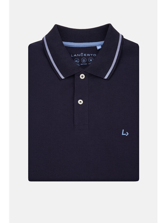 Lancerto Lancerto Polo Morty PO073124000021 Granatowy Regular Fit