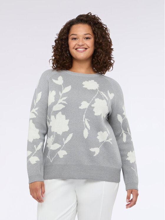 Fiorella Rubino Fiorella Rubino Sweter M799L008198N0S3 Szary Regular Fit