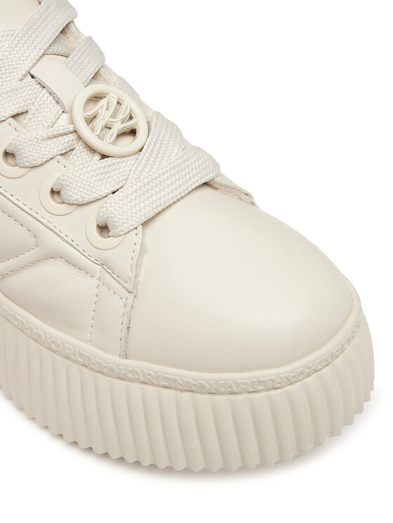 KARL LAGERFELD KARL LAGERFELD Sneakersy Kreeper Lo KL42312A Écru