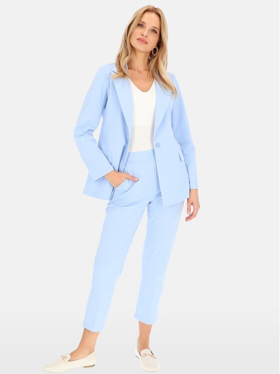 Perso Perso Sako VEE242404F Světle modrá Regular Fit