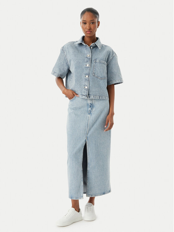 HUGO HUGO Jeanshemd Gesila_1 50559758 Himmelblau Relaxed Fit