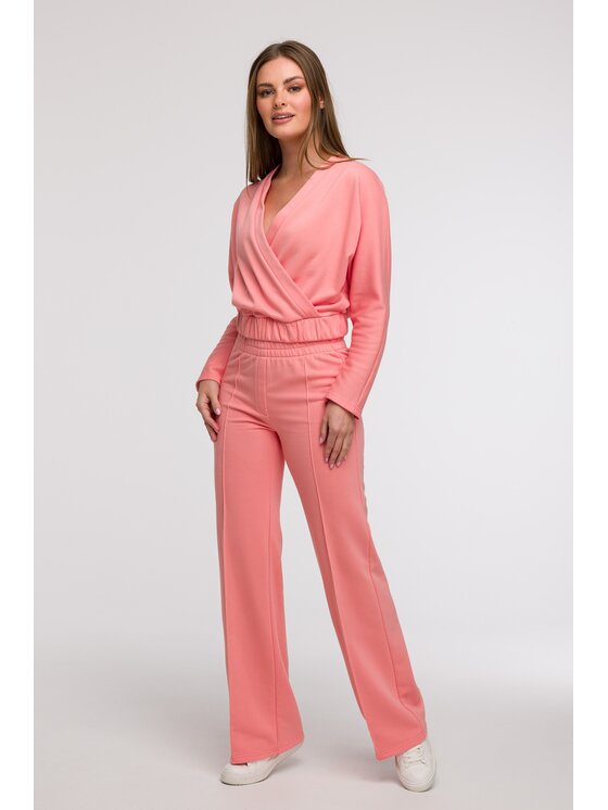 BeWear BeWear Teplákové nohavice B296 Ružová Comfortable Fit