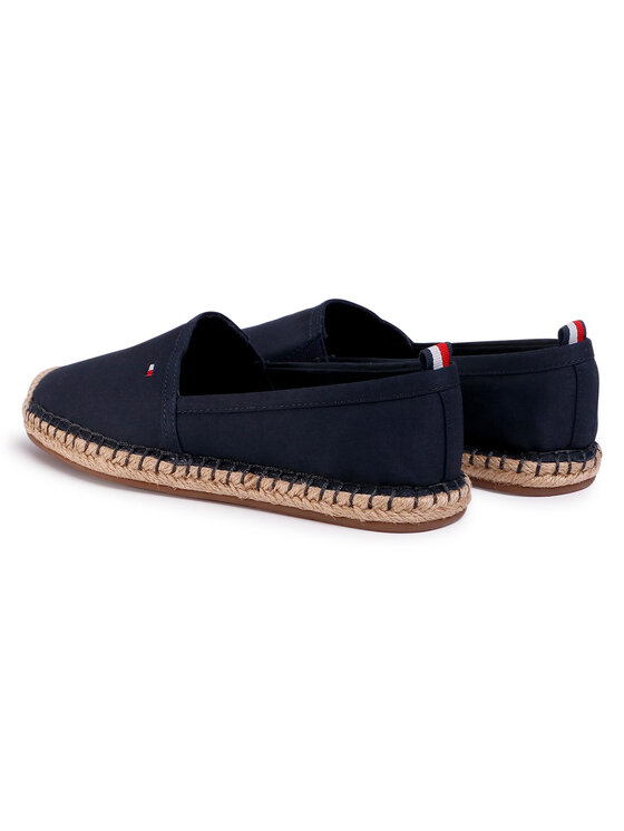 Tommy Hilfiger Tommy Hilfiger Espadrilles Basic Tommy Flat Espadrille FW0FW04827 Dunkelblau