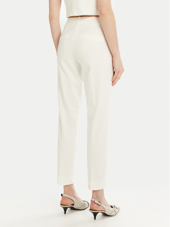 Marella Marella Pantaloni chino Dotto 2513781014 Bianco Slim Fit