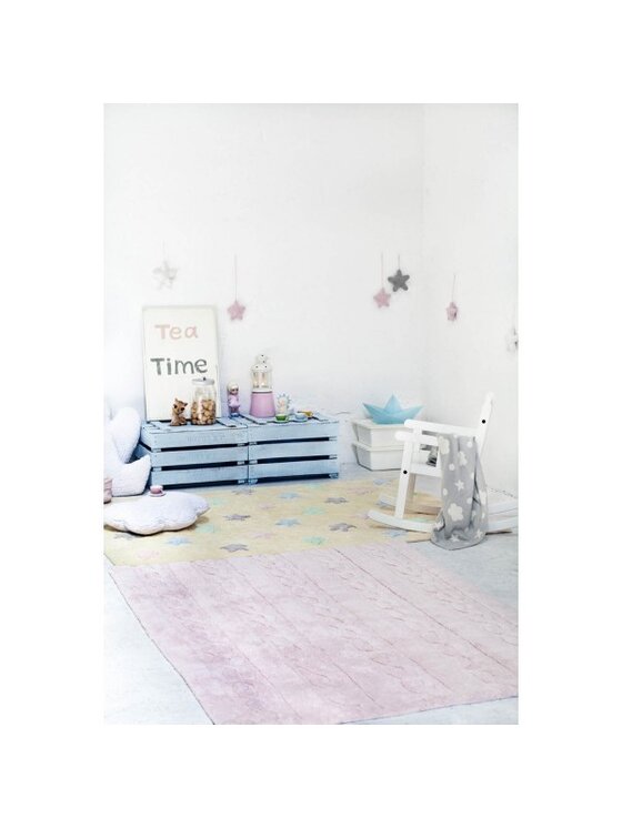 Lorena Canals Lorena Canals Dywan dziecięcy Dywan Bawełniany Tricolor Star Vanilla 120x160 cm Beżowy
