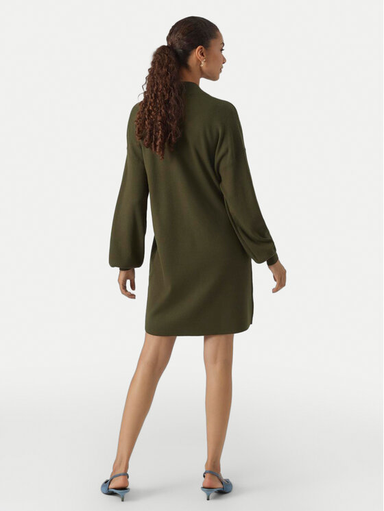Vero Moda Vero Moda Sukienka dzianinowa Nancy 10249116 Zielony Relaxed Fit