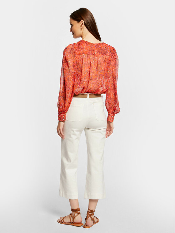 Morgan Morgan Camicia 241-COMIX.F Arancione Loose Fit