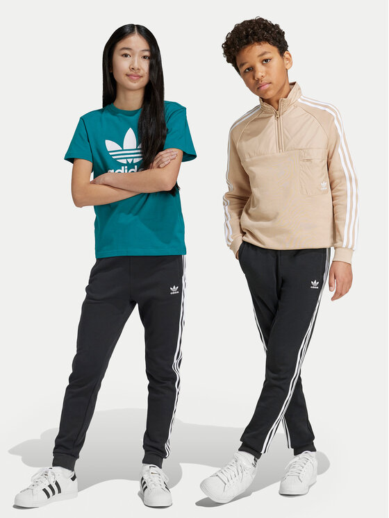 adidas adidas Melegítő alsó Trefoil IY7484 Fekete Regular Fit