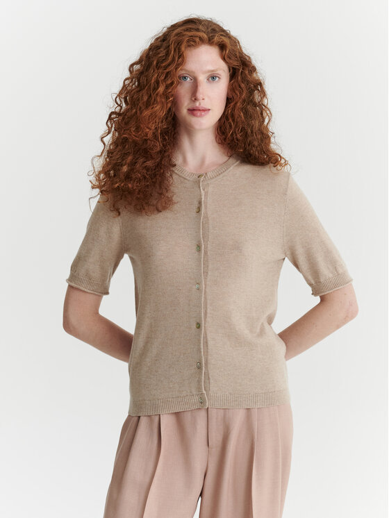 TATUUM TATUUM Sweter MEOLTE Beżowy Classic Fit