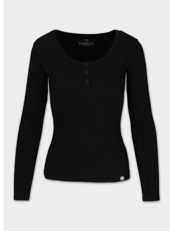 PITBULL PITBULL Longsleeve LAYLA Czarny Regular Fit