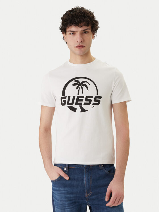 Guess Guess T-särk F6GI00 J1314 Valge Slim Fit