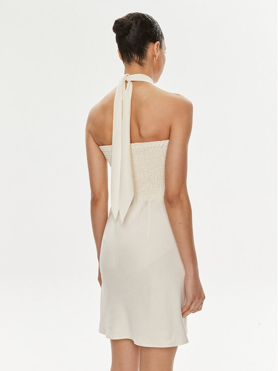 Patrizia Pepe Patrizia Pepe Sukienka letnia 2A2779/A052-W362 Écru Regular Fit