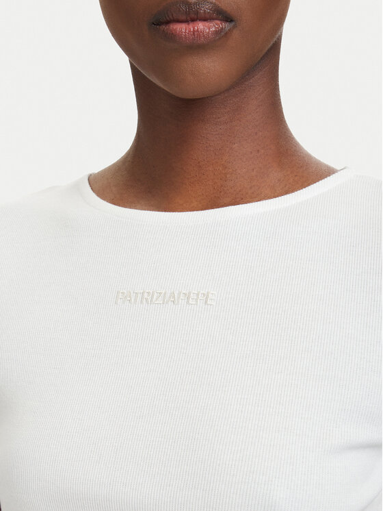 Patrizia Pepe Patrizia Pepe T-shirt 2M4522/J407-W146 Bijela Slim Fit
