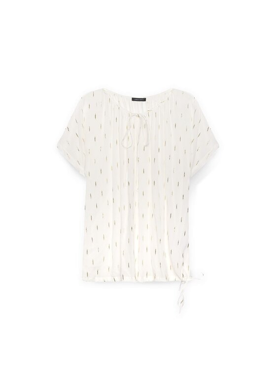 Fiorella Rubino Fiorella Rubino Bluzka 2518L000645N011 Biały Regular Fit