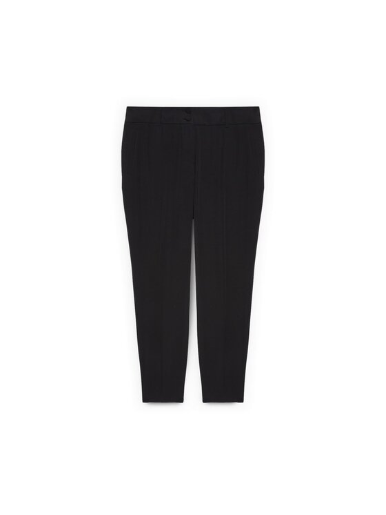 Fiorella Rubino Fiorella Rubino Spodnie materiałowe P009T005175N033 Czarny Regular Fit