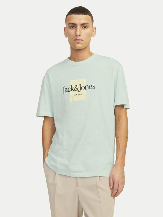 Jack&Jones Majica Lafayette 12250436 Zelena Relaxed Fit