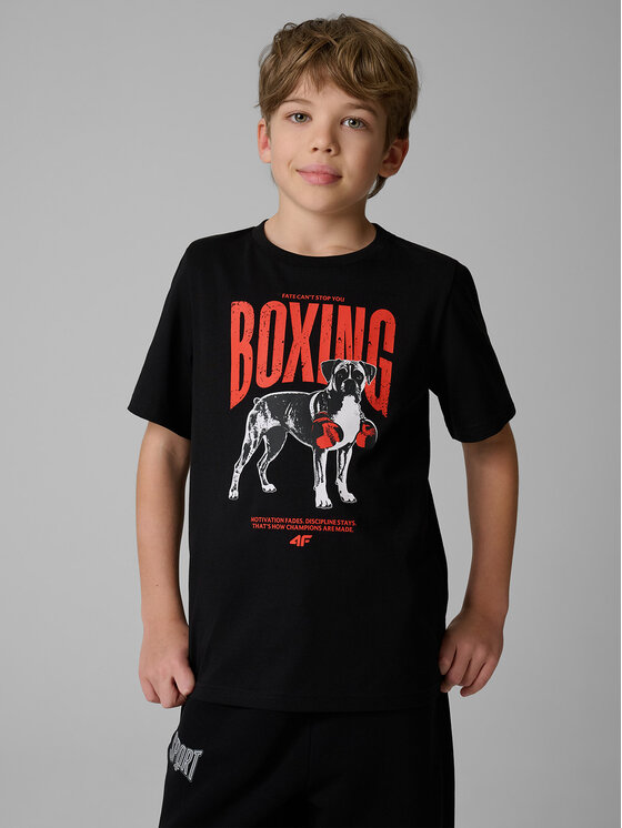 4F 4F T-Shirt STREET SPORT Czarny Regular Fit