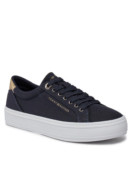 Tommy hilfiger canvas sneakers deals