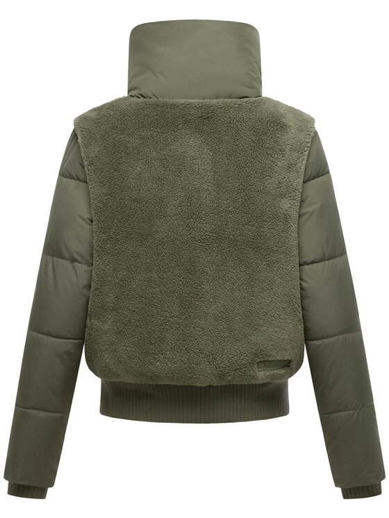 Navahoo Navahoo Kurtka zimowa Teddyzone Zielony Regular Fit