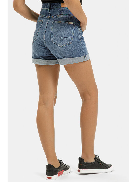Cross Jeans Cross Jeans Szorty jeansowe F 418-020 Niebieski