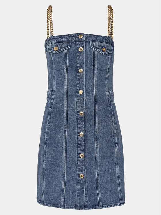 MICHAEL Michael Kors MICHAEL Michael Kors Džínsové šaty MR4823CFAU Modrá Slim Fit