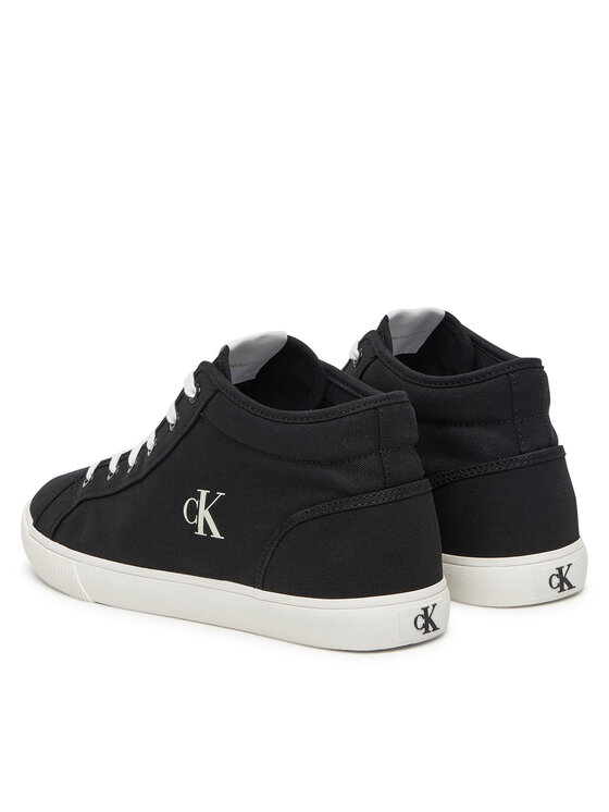 Calvin Klein Jeans Calvin Klein Jeans Snīkeri Ess Vulc Mid Mg Canvas YM0YM01210 Melns
