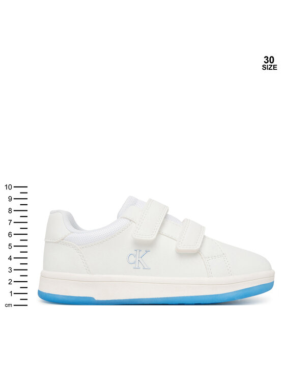 Calvin Klein Calvin Klein Сникърси Low Cut Velcro V1X9-83279-0040 S Бял