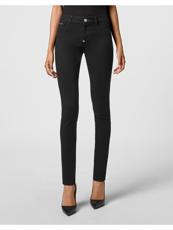 PHILIPP PLEIN PHILIPP PLEIN Džegínsy 1703 Čierna Jegging Fit