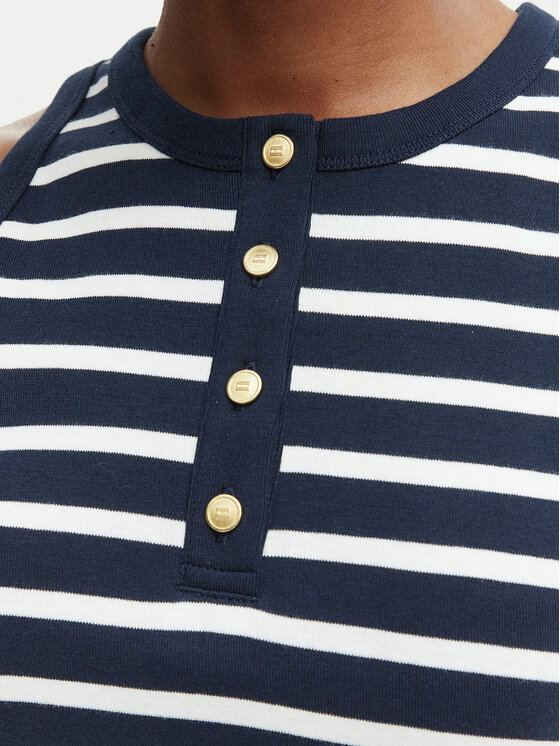 Tommy Hilfiger Tommy Hilfiger Každodenné šaty WW0WW49628 Tmavomodrá Regular Fit
