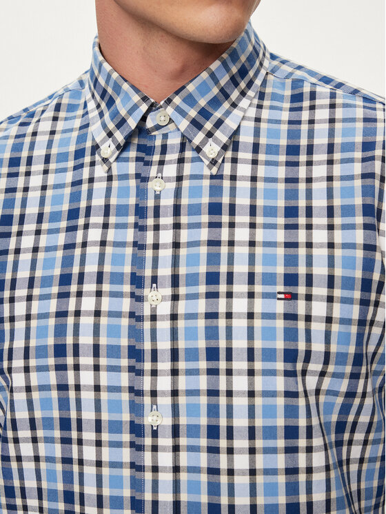 Tommy Hilfiger Tommy Hilfiger Koszula MW0MW34651 Niebieski Slim Fit