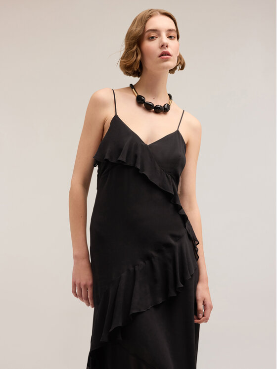 Motivi Motivi Vestito 7123Q003197N033 Nero Regular Fit