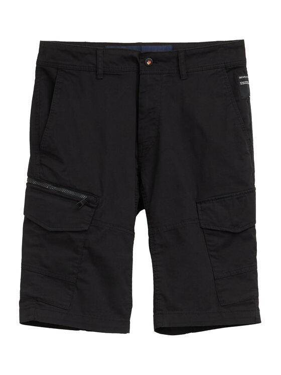 Tom Tailor Denim Tom Tailor Denim Szorty materiałowe 1044836 Czarny Regular Fit