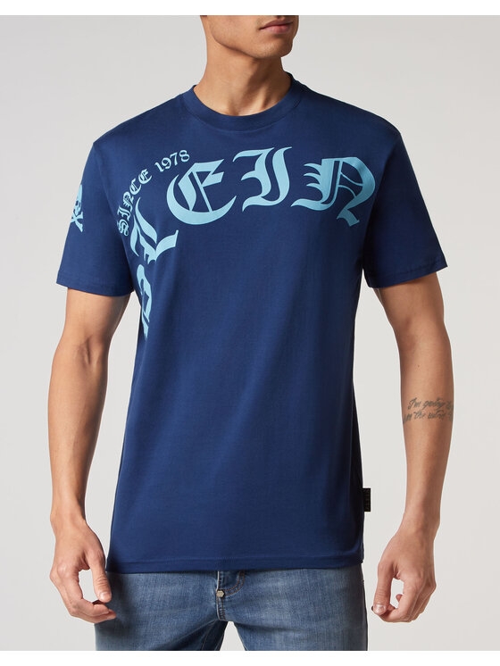 PHILIPP PLEIN PHILIPP PLEIN T-Shirt 329 Světle modrá Regular Fit