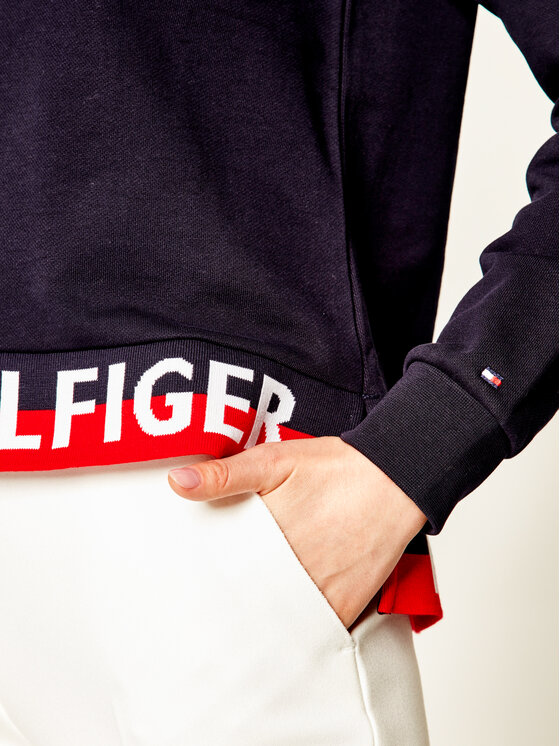 Tommy Hilfiger Sweatshirt Khloe WW0WW27179 Dunkelblau Regular Fit Modivo