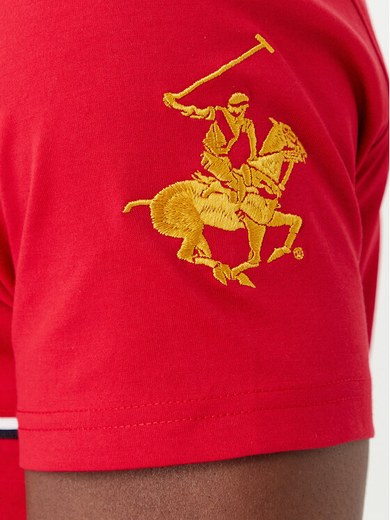 Beverly Hills Polo Club Beverly Hills Polo Club T-Shirt P-SS26M-TS1519 Κόκκινο Regular Fit