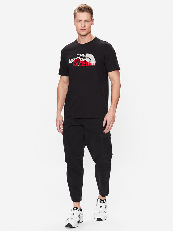 The North Face The North Face T-Shirt Mountain Line NF0A7X1N Czarny Regular Fit