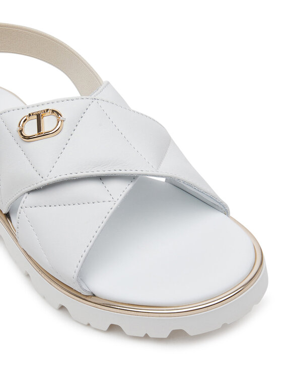 TWINSET TWINSET Sandale 251GCJ044 S Bijela