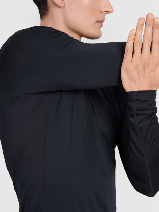 4F 4F Longsleeve 4FWMM00TFLOM507-20S Czarny Slim Fit