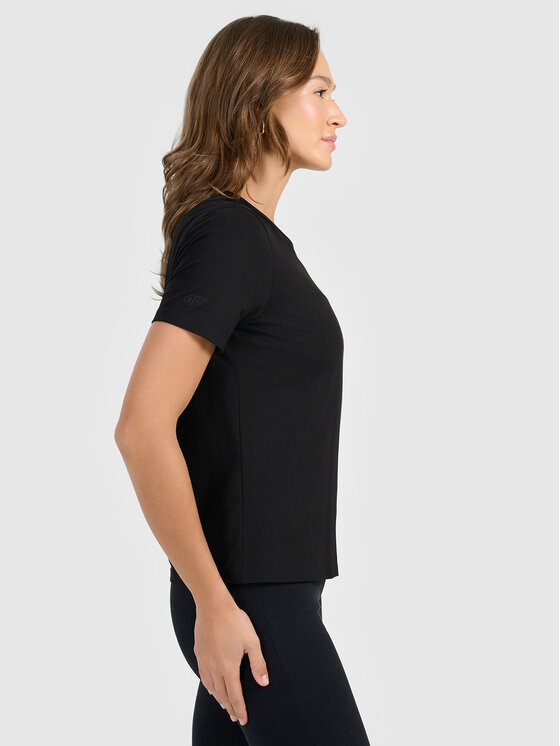 4F 4F T-Shirt NOS Czarny Regular Fit